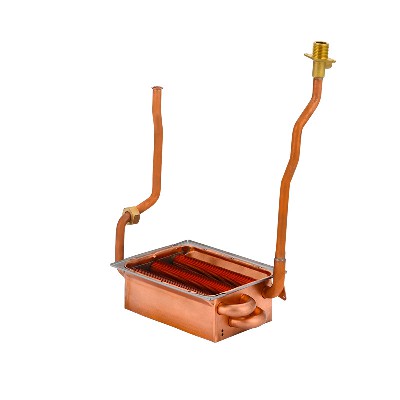 Water heater heat exchanger Water heater accessories Finned tube heat exchanger Short 5-row stainless steel water heater exchanger