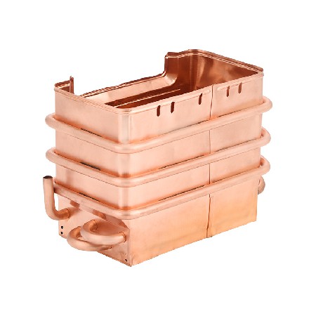 16L flue gas heat exchanger copper box water heater accessories gas water heater exchanger wall mounted boiler exchanger
