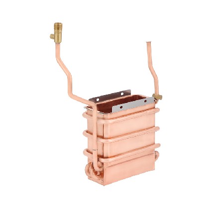 Short 4-way heat exchanger, gas water heater accessories processing, customized tube heat exchanger, water heater, copper water tank