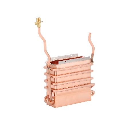 Water heater heat exchanger with 4 rows in length. Manufacturer of direct supply water heater accessories. Wholesale of pure copper water tank
