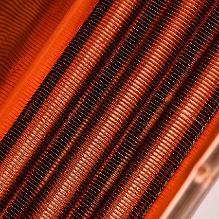 Long 7-row heat exchanger, heat exchanger, fuel water heater accessories, spot wholesale, oxygen free pure copper water tank