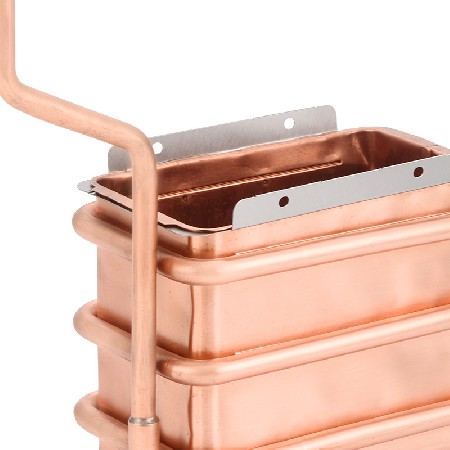 Cross border long 5-row heat exchanger gas water heater heat exchanger household water heater accessories wholesale in large quantities