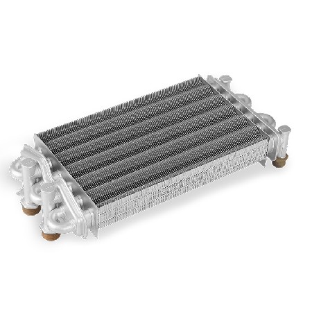 Source manufacturer 6-tube dual function wall mounted boiler heat exchanger wall mounted boiler main heat exchanger for heating and hot water dual-use